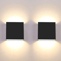 2Pcs LED Wand Licht 7W Moderne Innen Wand Lampe Warm Weiß Licht 3000K Quadratische Wand Licht Schwarz 2Pcs LED Wand Licht 7W Moderne Innen Wand Lampe Warm Weiß Licht 3000K Quadratische Wand Licht Schwarz von TREETALK