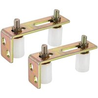 2er-Pack verstellbare Torrollenführung, Nylonrolle mit L-förmiger Halterung, weißes Schiebetor-Rollenführungshalterungsset 2er-Pack verstellbare Torrollenführung, Nylonrolle mit L-förmiger Halterung, weißes Schiebetor-Rollenführungshalterungsset von TREETALK