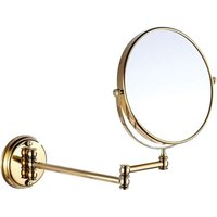 8" Teleskop-Klappspiegel für das Badezimmer (Gold) von TREETALK