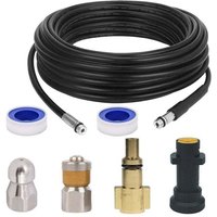 Ablaufschlauchreiniger für Kärcher, Hochdruckreiniger-Ablaufschlauch-Reinigungsset mit Strahldüse und rotierender Strahldüse für Kärcher K2-K7-Serie Ablaufschlauchreiniger für Kärcher, Hochdruckreiniger-Ablaufschlauch-Reinigungsset mit Strahldüse und rotierender Strahldüse für Kärcher K2-K7-Serie von TREETALK