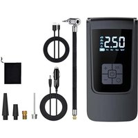 Autokompressor, tragbarer Luftkompressor, Reifenfüller, 4000 mAh, DC 12 V, 150 Psi, Reifenluftpumpe mit Digitalanzeige, leichter Reifenfüller von TREETALK