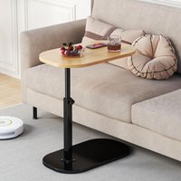 C-förmiger Beistelltisch, schmaler höhenverstellbarer Beistelltisch, 360° drehbares TV-Tablett, darunter verschiebbare Sofatische, kleine Couchtische C-förmiger Beistelltisch, schmaler höhenverstellbarer Beistelltisch, 360° drehbares TV-Tablett, darunter verschiebbare Sofatische, kleine Couchtische von TREETALK