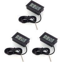 Digitaler Temperaturmonitor LCD-Thermometer mit externer Sonde für Kühl- und Gefrierschrank Acuario - Schwarz Digitaler Temperaturmonitor LCD-Thermometer mit externer Sonde für Kühl- und Gefrierschrank Acuario - Schwarz von TREETALK