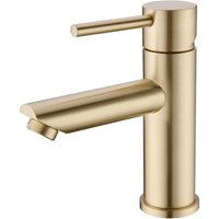 Einhebel-Badmischbatterie aus gebürstetem Goldmessing Einhebel-Badmischbatterie aus gebürstetem Goldmessing von TREETALK