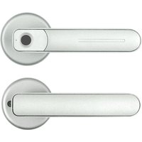 Elektronisches Fingerabdruck-Türschloss, Türgriff – Fingerabdruck- und Smartphone-Schloss (Silber) von TREETALK