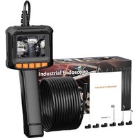 Endoskopkamera, 1080P HD-Endoskop mit 2-fachem Zoom, IP67 wasserdichte 2,4-Zoll-IPS-Rohrinspektionskamera, 5 m langes halbstarres Kabel, 8 von TREETALK