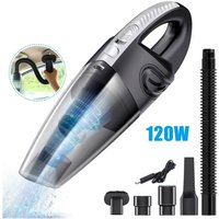Handstaubsauger, 120 W, tragbarer Mini-Akku-Autostaubsauger, wiederaufladbar mit Haufenfilter, Mini-Handstaubsauger für den Innenbereich des von TREETALK