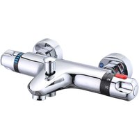 Importierter thermostatischer Badewannenhahn umgedreht, wandmontierter Badewannenhahn, thermostatischer Duschhahn mit Warmwasser, dreifach konstante Importierter thermostatischer Badewannenhahn umgedreht, wandmontierter Badewannenhahn, thermostatischer Duschhahn mit Warmwasser, dreifach konstante von TREETALK