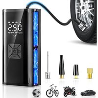 Kabelloser Autoreifenfüller, tragbarer kabelloser Luftkompressor mit LED, automatischer Abschaltung, wiederaufladbarer 6000-mAh-Akku, elektrische Kabelloser Autoreifenfüller, tragbarer kabelloser Luftkompressor mit LED, automatischer Abschaltung, wiederaufladbarer 6000-mAh-Akku, elektrische von TREETALK