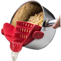 Küchensieb aus Silikon, zusammenklappbares Küchensieb, passt in alle Töpfe und Pfannen, perfekt zum Abgießen von Nudeln, Gemüse und Obst Küchensieb aus Silikon, zusammenklappbares Küchensieb, passt in alle Töpfe und Pfannen, perfekt zum Abgießen von Nudeln, Gemüse und Obst von TREETALK