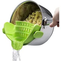 Küchensieb aus Silikon, zusammenklappbares Küchensieb, passt in alle Töpfe und Pfannen, perfekt zum Abgießen von Nudeln, Gemüse und Obst Küchensieb aus Silikon, zusammenklappbares Küchensieb, passt in alle Töpfe und Pfannen, perfekt zum Abgießen von Nudeln, Gemüse und Obst von TREETALK