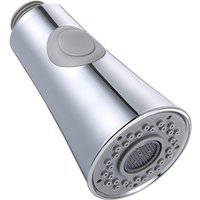 Küchenspüle Wasserhahnkopf, 2 Funktionen, herausziehbarer Sprühkopf mit Rückschlagventil, Ersatzteile, G1/2-Anschlüsse, poliertes Chrom von TREETALK