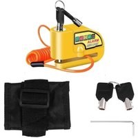 Motorrad Fahrrad Roller Disc Bremse Schloss Wasserdicht Alarm mit Erinnerung Kabel Teile von TREETALK
