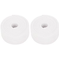 Packung mit 2 Rollen selbstklebender flexibler PVC-Sockelleisten – 38 mm x 3,2 m – für Küche und Bad – Weiß Packung mit 2 Rollen selbstklebender flexibler PVC-Sockelleisten – 38 mm x 3,2 m – für Küche und Bad – Weiß von TREETALK