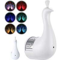 Pfauen-Wandleuchte, LED-Pfauen-Wandleuchte mit Fernbedienung, Pfauen-Nachtlicht mit USB-Aufladung, Pfauen-Farbprojektions-Schreibtischlampe für die Pfauen-Wandleuchte, LED-Pfauen-Wandleuchte mit Fernbedienung, Pfauen-Nachtlicht mit USB-Aufladung, Pfauen-Farbprojektions-Schreibtischlampe für die von TREETALK