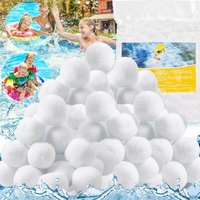 Pool-Filterball, 800 g Filterbälle ersetzen 29 kg Sand für Poolfilter, wiederverwendbarer Filterball gilt für Filterpumpe, Poolroboter, Skimmer, von TREETALK