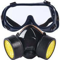 Professionelle Gasmaske mit Aktivkohle-Farb-Atemschutzmaske mit 2 Filtern gegen Staub, Pestizide, Formaldehyd und farbigen Lack Professionelle Gasmaske mit Aktivkohle-Farb-Atemschutzmaske mit 2 Filtern gegen Staub, Pestizide, Formaldehyd und farbigen Lack von TREETALK