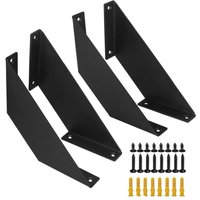 Robuste Eckregalhalterungen, schwebende Regalhalterungen, dekorative, dünne Wandhalterungen (4er-Pack) von TREETALK