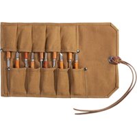 Robuste Werkzeugtasche aus gewachstem Canvas, aufrollbare Werkzeugtasche für Meißel, Hämmer, Heimwerkerarbeiten und tägliche Reparaturen (Khaki) von TREETALK