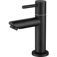 Schwarzer Kaltwasser-Waschbeckenhahn, Badezimmerhahn, schwarzer Kaltwasser-Waschbeckenhahn Schwarzer Kaltwasser-Waschbeckenhahn, Badezimmerhahn, schwarzer Kaltwasser-Waschbeckenhahn von TREETALK