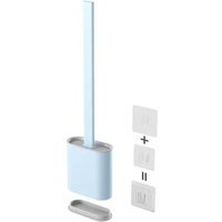 Silikon-Toilettenbürste, Silikon-Toilettenbürste zur Wandmontage, schnelltrocknendes Toilettenbürstenset mit langem Griff, Toilettenbürste zur Silikon-Toilettenbürste, Silikon-Toilettenbürste zur Wandmontage, schnelltrocknendes Toilettenbürstenset mit langem Griff, Toilettenbürste zur von TREETALK
