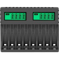 Slots Akkuladegerät Schnellladung für AA AAA wiederaufladbar mit USB-Anschluss Slots Akkuladegerät Schnellladung für AA AAA wiederaufladbar mit USB-Anschluss von TREETALK