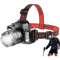 Tragbare LED-Stirnlampe mit Bewegungssensor Wiederaufladbare Stirnlampe mit 5 Modi, Wandern, Stirnlampe mit hoher Helligkeit zum Arbeiten, Laufen, Tragbare LED-Stirnlampe mit Bewegungssensor Wiederaufladbare Stirnlampe mit 5 Modi, Wandern, Stirnlampe mit hoher Helligkeit zum Arbeiten, Laufen, von TREETALK