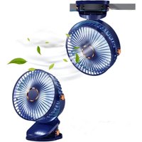 Tragbarer Mini-Clip-Ventilator, kleiner, über USB wiederaufladbarer Tischventilator mit 3 Geschwindigkeiten und starkem Luftstrom, Tragbarer Mini-Clip-Ventilator, kleiner, über USB wiederaufladbarer Tischventilator mit 3 Geschwindigkeiten und starkem Luftstrom, von TREETALK