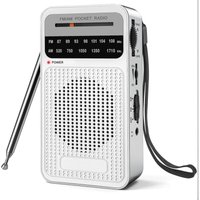 Tragbares AM-FM-Radio, Transistorradio mit leistungsstarkem Lautsprecher, Kopfhöreranschluss, 2 AA-Batterien für Empfang über große Entfernungen, Tragbares AM-FM-Radio, Transistorradio mit leistungsstarkem Lautsprecher, Kopfhöreranschluss, 2 AA-Batterien für Empfang über große Entfernungen, von TREETALK