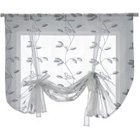 Umweltfreundliche Fenstervorhänge, reine Farbe, Pflanze, einfache Voile-Vorhänge, einfach, 100 x 120 cm von TREETALK