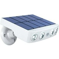 Verstellbare, wasserdichte Solarleuchte für den Außenbereich mit Bewegungsmelder – hochwertiges Schnellladepanel – 4 COB-LEDs, kaltweiß, 500 Lumen – von TREETALK
