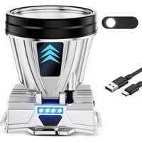 Wiederaufladbare LED-Stirnlampe, LED-Stirnlampe, wasserdichte Stirnlampe IXP5 – weiße Lichter Wiederaufladbare LED-Stirnlampe, LED-Stirnlampe, wasserdichte Stirnlampe IXP5 – weiße Lichter von TREETALK