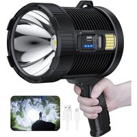 Wiederaufladbares LED-Flutlicht, große, ultrahelle Taschenlampe für den Außenbereich mit COB-Beleuchtung, 6 Modi, IPX5 wasserdicht Wiederaufladbares LED-Flutlicht, große, ultrahelle Taschenlampe für den Außenbereich mit COB-Beleuchtung, 6 Modi, IPX5 wasserdicht von TREETALK