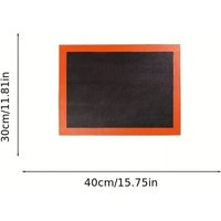 mikroporöse Silikon-Ofenmatte, 40 x 30 cm, wiederverwendbare mikroporöse Silikon-Backmatte für Brotteig, Pizza, Macaron mikroporöse Silikon-Ofenmatte, 40 x 30 cm, wiederverwendbare mikroporöse Silikon-Backmatte für Brotteig, Pizza, Macaron von TREETALK