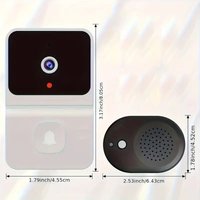 x intelligente WLAN-Türklingel mit eingebautem Akku – Kabellose Sicherheitskamera mit Zwei-Wege-Audio, unterstützt 2,4-G-WLAN für die Sicherheit zu x intelligente WLAN-Türklingel mit eingebautem Akku – Kabellose Sicherheitskamera mit Zwei-Wege-Audio, unterstützt 2,4-G-WLAN für die Sicherheit zu von TREETALK