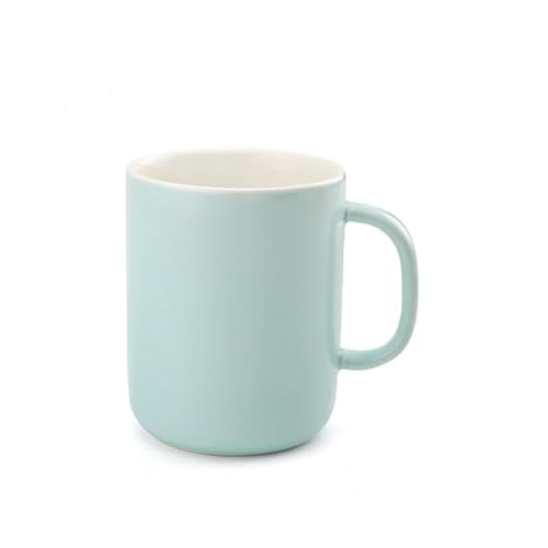 TREEWOO Keramik Kaffeetasse 330 ml Tee Milch Tasse Geschenk für Familienfreundin Kollegen Mikrowelle & Spülmaschine Safe (Minzgrün) von TREEWOO
