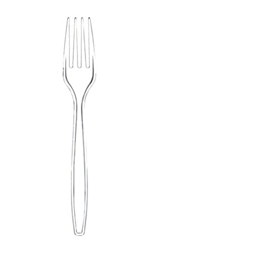 TREGOO Tafelgabeln Transparent Transparent Cutlery Fork for Party BBQ Stick Home Catering Food Cake Fruit Fork von TREGOO
