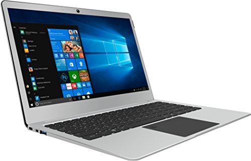 TREKSTOR PRIMEBOOK P14B-CO, Ultrabook (14,1 Zoll Full-HD IPS Display, Intel Celeron N3350, 4 GB RAM, 64 GB Speicher, Fingerprintsensor, Windows 10, Office 365) silber von TREKSTOR