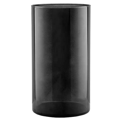 TREND FOR HOME Bodenvase Groß 29 cm Glasvase Zylinder Glasvase Groß Bunt Vase für Osterstrauch Bodenvase für Pampasgras Glasvase Rund Glaszylinder | Graphit | | 5120 ml | Ø 15.8 cm | Magnolia Smoky von TREND FOR HOME