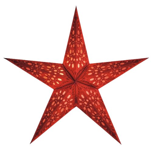 Trend Import Papierstern Starlightz Mono RED small Weihnachtsstern von TREND IMPORT