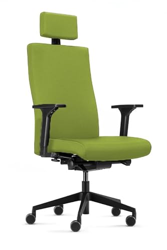 TREND OFFICE Trendoffice to-Strike Comfort pro SK 9246 mit Kopfstütze | ergonomischer Bürostuhl | grün | modernes Design | Homeoffice | umweltzertifiziert | by Dauphin von TREND OFFICE