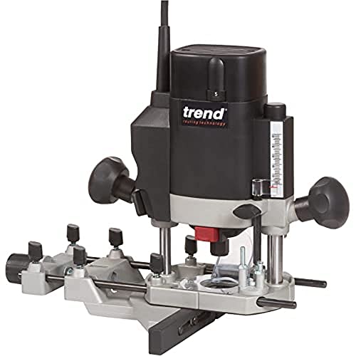 Trend 1000 W 8 mm Tauchfräser mit variabler Geschwindigkeit 230 V EU, leistungsstarker leichter Tauchfräser, perfekt zum Schneiden von Scharnieren, T5EB/MK2/EURO von TREND