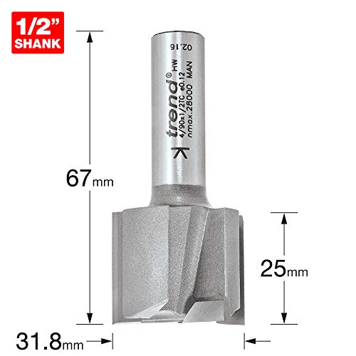 Trend 4/90 x 1/2 Hartmetall-Zwei Flöte Cutter von TREND