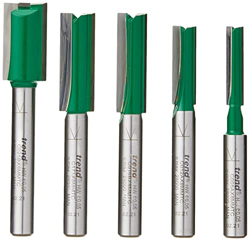 Trend CraftPro 5-teiliges metrisches Zapfenfräser-Starter-Set, 8 mm Schaft, Craft-Reihe, Mit Aufbewahrungskoffer, SET/MT2X8MMTC Trend CraftPro 5-teiliges metrisches Zapfenfräser-Starter-Set, 8 mm Schaft, Craft-Reihe, Mit Aufbewahrungskoffer, SET/MT2X8MMTC von TREND