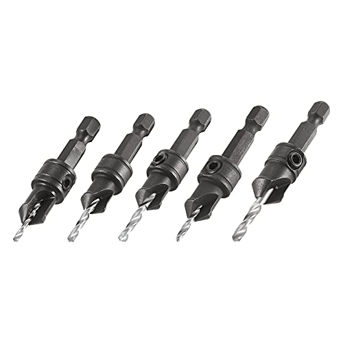 Trend Quick Release 5 Piece Countersink Set, Schnellspanner mit 1/4 Zoll Sechskantschaft für den Einsatz in Schnellwechselbohrern, QR/CS/SET Trend Quick Release 5 Piece Countersink Set, Schnellspanner mit 1/4 Zoll Sechskantschaft für den Einsatz in Schnellwechselbohrern, QR/CS/SET von TREND