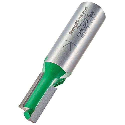 Trend CraftPro C016X1/2TC Fräser-Bit, gerader Zweischneidfräser, 1,27 cm Schaft, 10 mm Schnittdurchmesser und 19,1 mm Schnittlänge, Wolframkarbidspitze Trend CraftPro C016X1/2TC Fräser-Bit, gerader Zweischneidfräser, 1,27 cm Schaft, 10 mm Schnittdurchmesser und 19,1 mm Schnittlänge, Wolframkarbidspitze von TREND