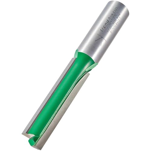 Trend CraftPro Fräser-Bit, gerade, 2-Nut, 1,27 cm Schaft, 12 mm Schnittdurchmesser und 50 mm Schnittlänge, Wolframkarbidspitze, C200X1/2TC von TREND