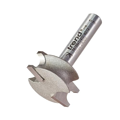 Trend Professional Decor Versenkter Perlenfräser-Bit, 1/4-Zoll-Schaft, 22 mm Schnittdurchmesser, 10 mm Schnittlänge, 3 mm Radius, 84/09 x 1/4TC von TREND