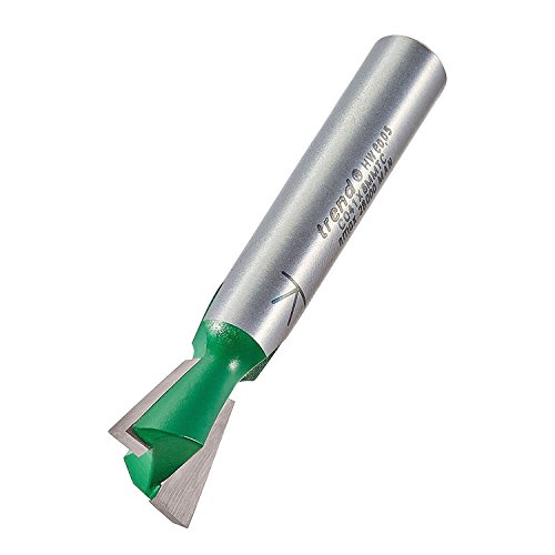 Trend CraftPro Schwalbenschwanzfräser, 8 mm Schaft, 12.7 mm Schnittdurchmesser, 104 Grad Winkel, 12.7 mm Schnittlänge, Hartmetallbestückt, C041X8MMTC von TREND
