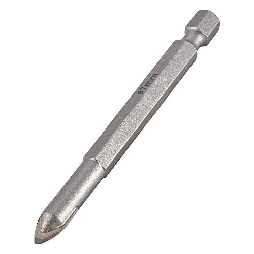 Trend Snappy TCT Glasbohrer, 7 mm Durchmesser, perfekt für Glas, Porzellan, Fliesen und Spiegel, Schnellverschluss, Wolframkarbid-Spitze, SNAP/GD/7 mm von TREND